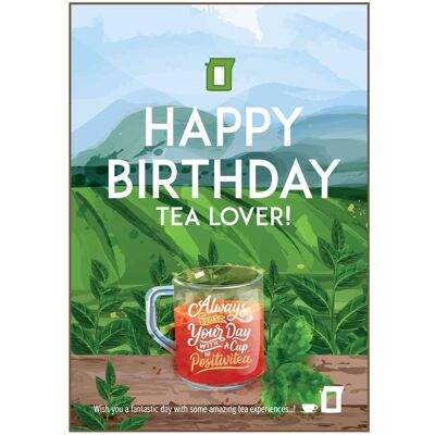 HAPPY BIRTHDAY TEA GREETING CARDS