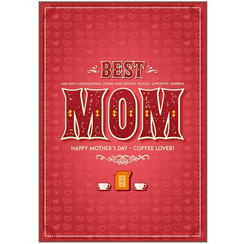 MOTHER`S DAY COFFEE GREETING CARDS