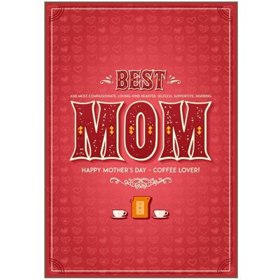 MOTHER`S DAY COFFEE GREETING CARDS