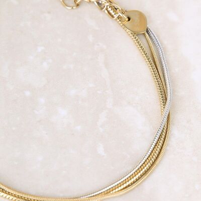 Triple chain bracelet