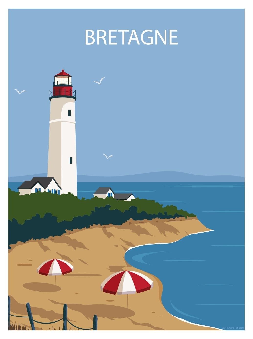 Edizione decorativa 30x40 cm: BRETAGNA