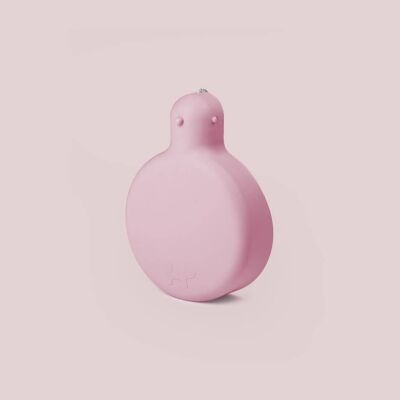 Dusty pink designer travel bottle with anti-drip valve