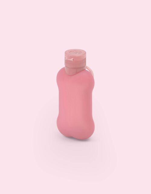 Bottiglietta di design lava pipì in morbido silicone rosa