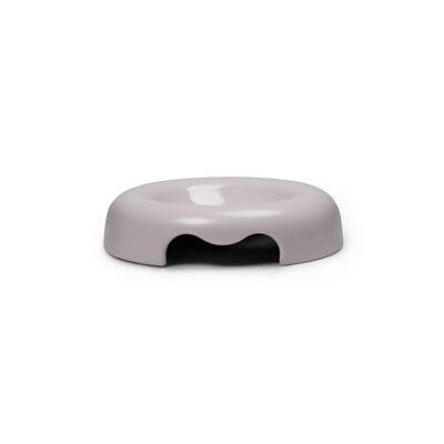 Design bowl with low edges for dove gray cats