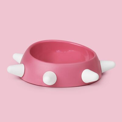 Eco-friendly sloping bowl for dogs - Made in Italy pink