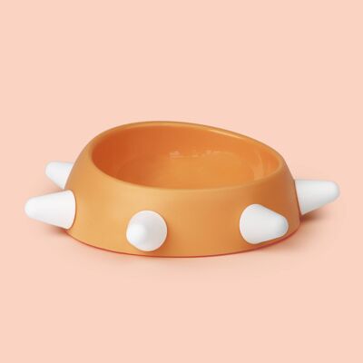 Eco-friendly sloping bowl for dogs - Made in Italy orange