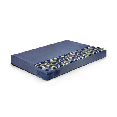 Cojín para perro Memory Foam con funda extraíble - L azul