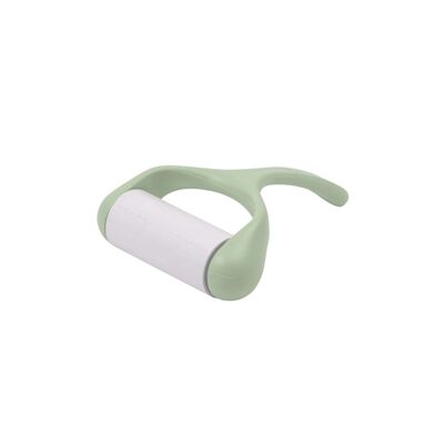 Lint brush with green rechargeable adhesive roller