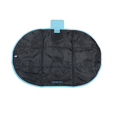 Portable foldable padded mat for dogs light blue
