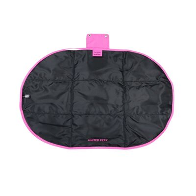 Portable foldable padded mat for dogs pink