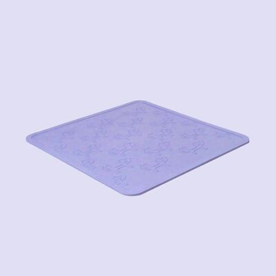 Non-slip and antibacterial under bowl mat - large lilac