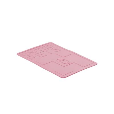 Non-slip and antibacterial saucer mat - medium pink