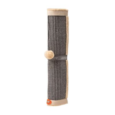 Wraparound scratching post for table with velcro band
