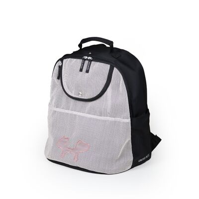 Pink eco-friendly carrier backpack with safety system