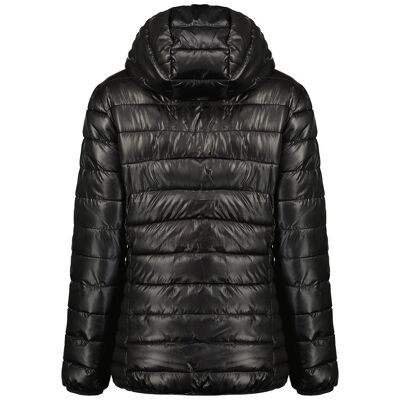 Leichter Damenparka mit Kapuze ADA HOOD BLACK LADY MCK 096 BS2