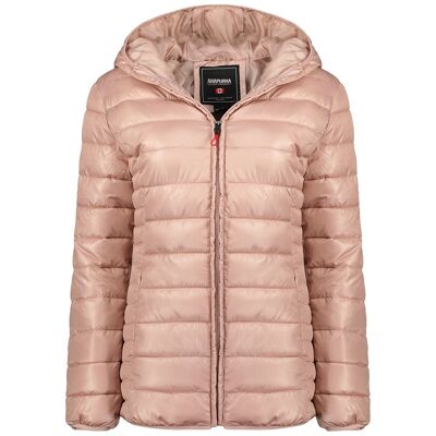 Lightweight Women's Parka With Hood ADA HOOD OLD PINK LADY MCK 096 BS2