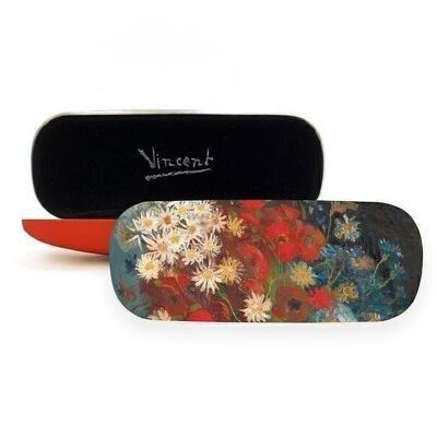 Estuche para gafas, Naturaleza muerta con flores de campo, Van Gogh