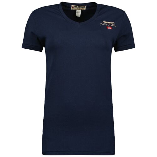 T-Shirt Femme Col VJELODANA NAVY SS  LADY 100 MCK