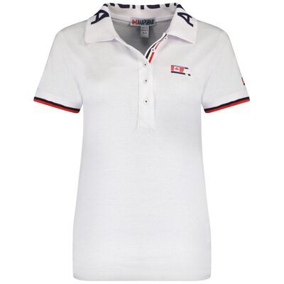 Kurzarm-Poloshirt für Damen KANOLANA WHITE SS LADY 100 MCK