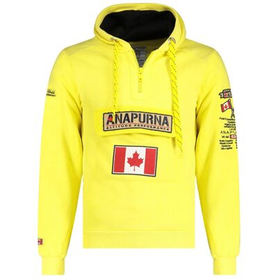 Herren-Hoodie GYMANA YELLOW FLUO MEN 100 MCK