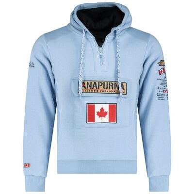 Sweat À Capuche Homme GYMANA SKY BLUE MEN 100 MCK