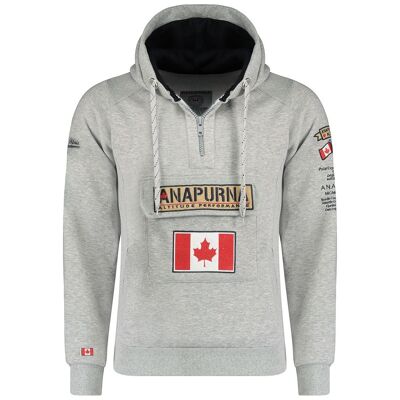 Herren-Hoodie GYMANA B-GREY MEN 100 MCK