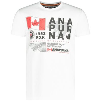 Kurzarm-T-Shirt für Herren JIVANA WHITE SS MEN 100 MCK