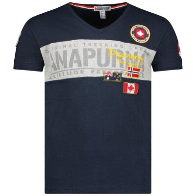 T-Shirt Uomo Manica Corta Colletto VJIPIKANA NAVY SS MEN 100 MCK