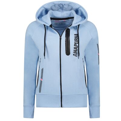 Damen Kapuzenpullover FABIANA LIGHT BLUE LADY 100 MCK