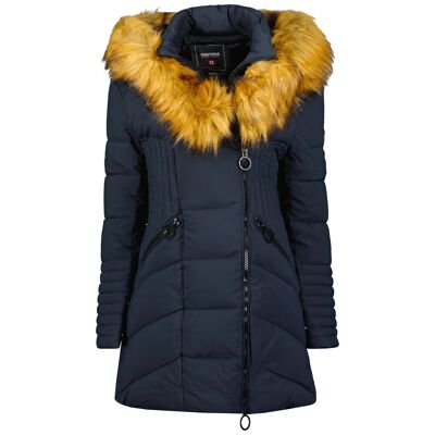 Women's Long Down Jacket CHAYANA NAVY LADY BS 068 MCK
