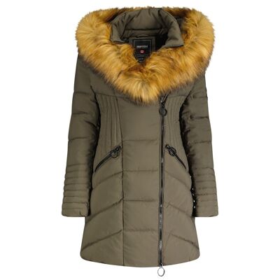 Women's Long Down Jacket CHAYANA KAKI LADY BS 068 MCK