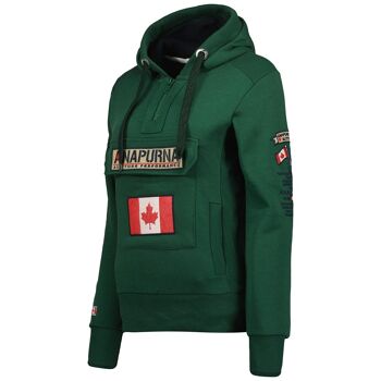 Sweat A Capuche Femme GYMANA FOREST GREEN LADY 100 MCK 4