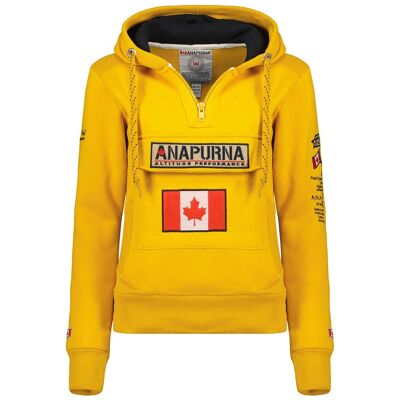 Sweat A Capuche Femme GYMANA MUSTARD LADY 100 MCK