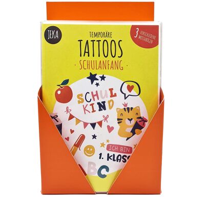 Présentoir de comptoir tatouage enfant rentrée