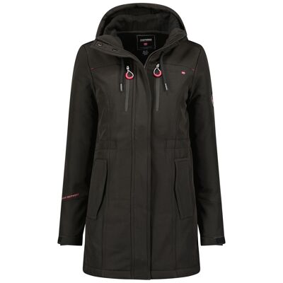 Softshell Jacket Detachable Hood TOCEANANA LADY BLACK 009 MCK
