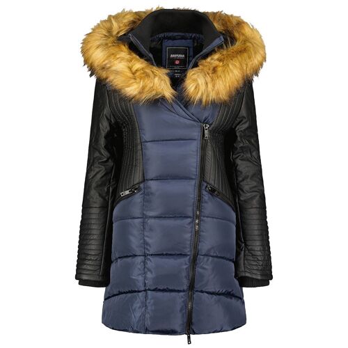 Parka Femme Bi-Matière AUSMOSANA NAVY LADY 068 MCK