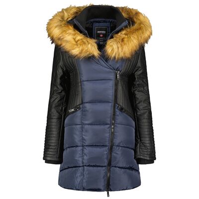 Women's Bi-Material Parka AUSMOSANA NAVY LADY 068 MCK