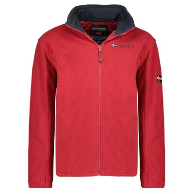 Men's Zipped Fleece URANIUM RED MEN 245 MCK