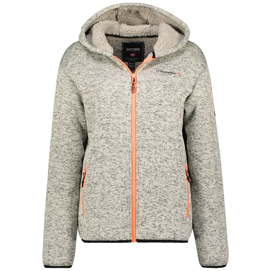 Forro polar con capucha y cremallera para mujer TORCHANA B-GREY LADY 054 MCK