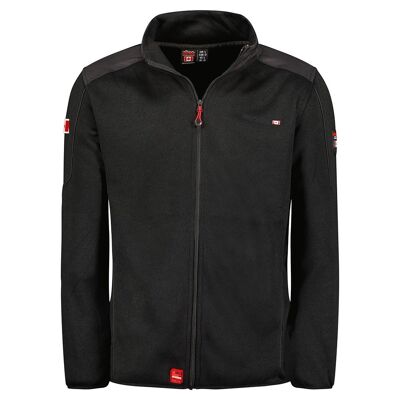 Herren-Fleecejacke mit Reißverschluss TURBINE BLENDED BLACK MEN 054 MCK