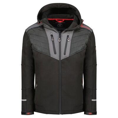 Softshell bimaterial para hombre TARKANA BLACK MEN 009 MCK