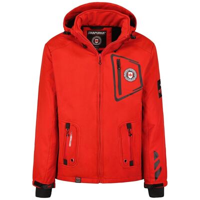 Softshell Homme À Capuche Détachable TIPNOSANA RED MEN 090 MCK