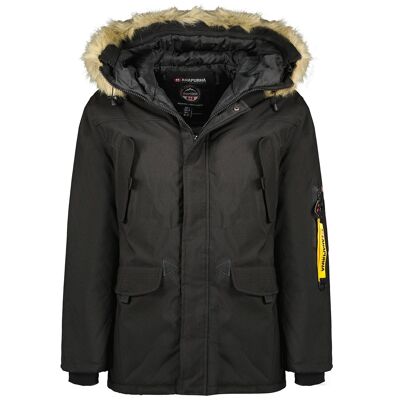 Herren-Parka mit Kapuze BERNARDANA BLACK MEN 001 MCK