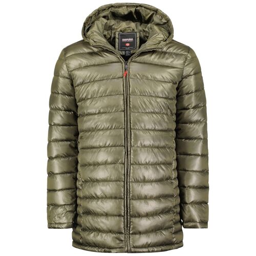 Parka Homme Légère Longue Avec Capuche CALCUTTA HOOD LONG KAKI MEN 096