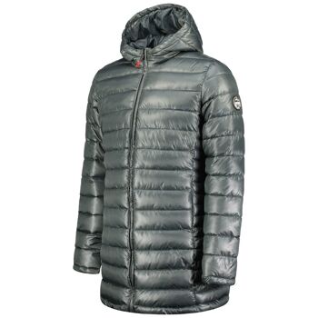 Parka Homme Légère Longue Avec Capuche CALCUTTA HOOD LONG DGREY MEN 096 4