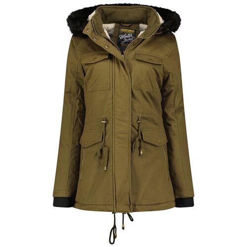 Parka Femme Avec Plusieurs Poches Sur Devant CELESTANA MCK KAKI LADY 056