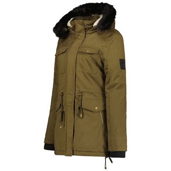 Parka Femme Avec Plusieurs Poches Sur Devant CELESTANA MCK KAKI LADY 056 4