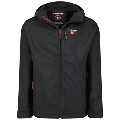 Softshell Uomo Con Cappuccio TAKITO HOOD BLACK ANA MEN 250 MCK