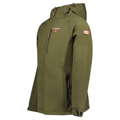 Softshell da uomo con cappuccio TAKITO HOOD KAKI ANA MEN 250 MCK