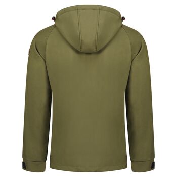 Softshell Homme Avec Capuche TAKITO HOOD KAKI ANA MEN 250 MCK 3